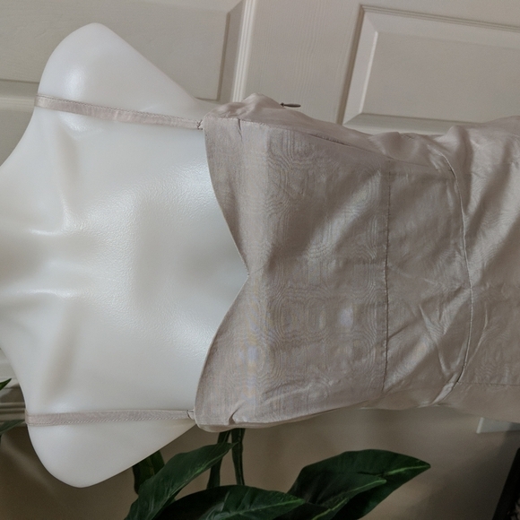 Moulinette Soeurs Women's Lined Bustier Midi Dress Button Back Size 6 - Picture 3 of 14